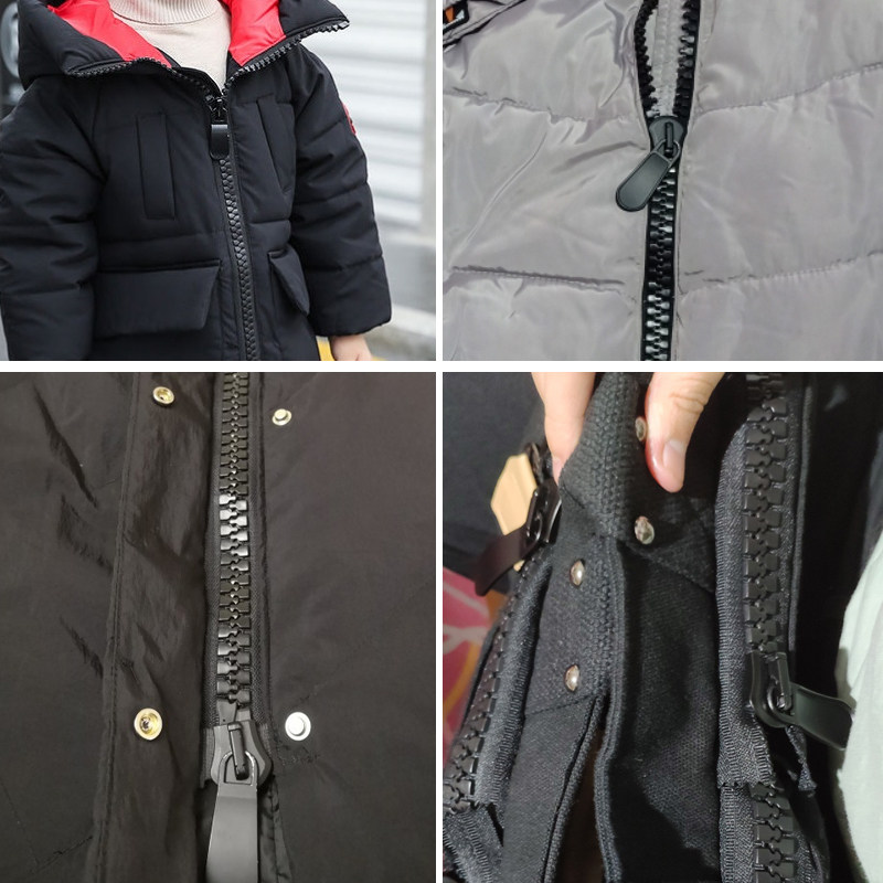 拉链15号树脂三角牙粗塑料衣服长款黑色羽绒服拉链