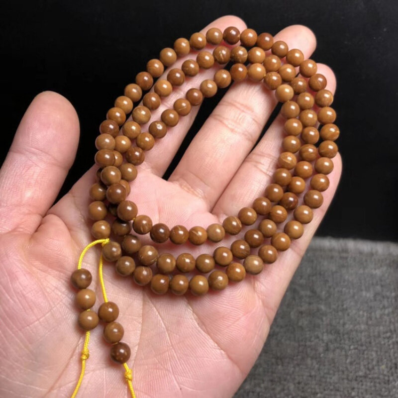 抖音同款108颗天然库克圆珠佛珠精品手链文玩手链