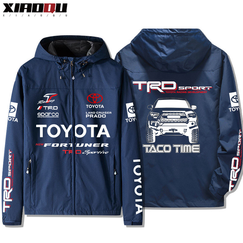 丰田普拉多霸道陆巡fj酷路越野汽车连帽上衣服夹克