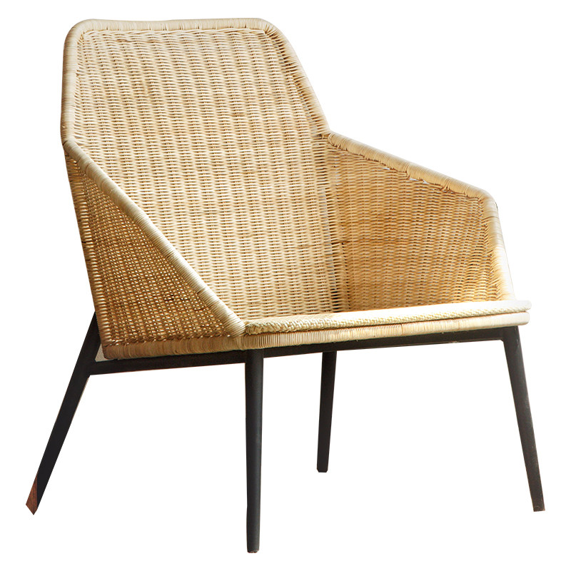 椅子背椅ins家用藤编北欧阳台藤椅单人编织其它椅子