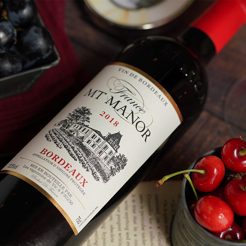 mtmanor法国原瓶进口红酒蒙图庄园干红葡萄酒波尔多aop整箱礼盒