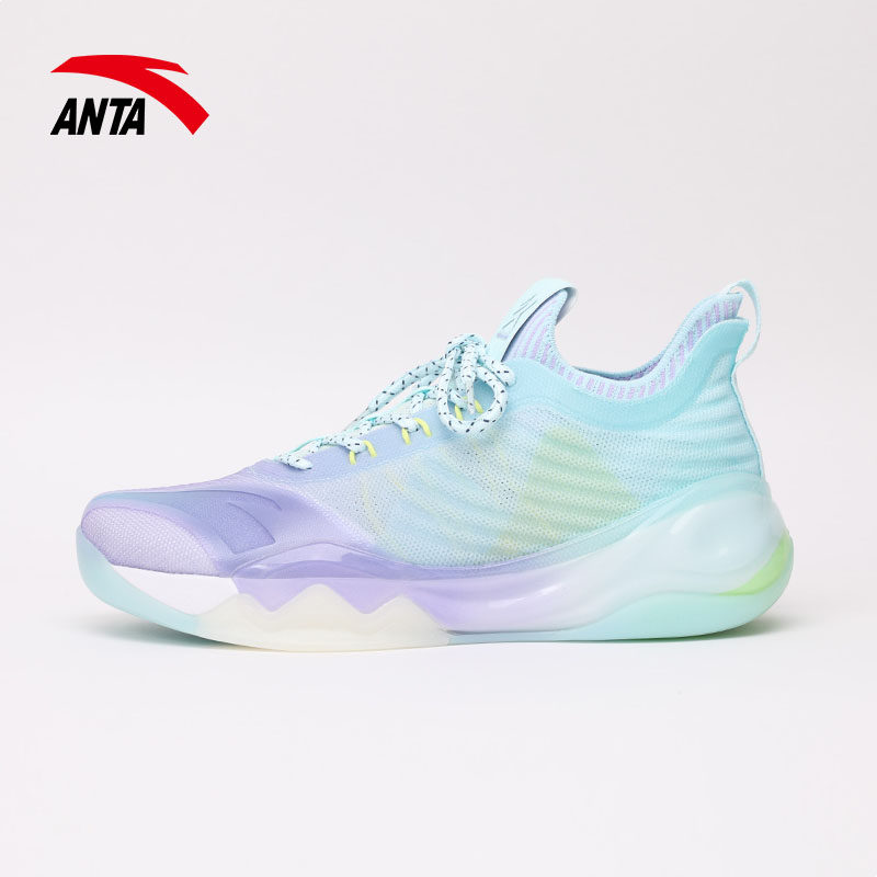 球鞋安踏kt6low泼墨篮球男鞋2021新款室内室内外篮球鞋