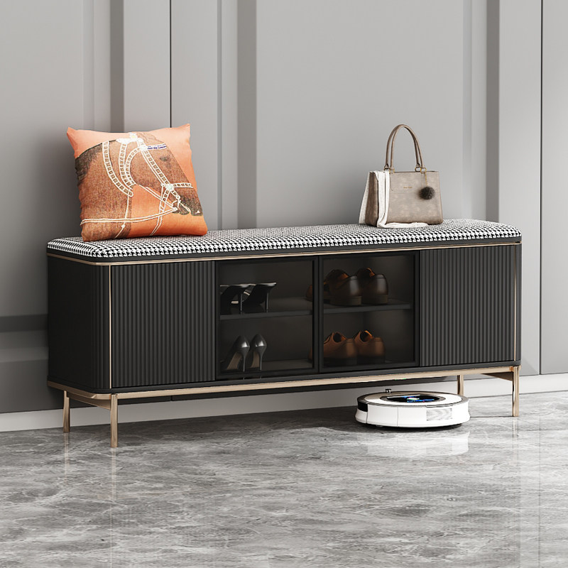 换鞋家用门口轻奢穿鞋进门凳换鞋柜衣帽间凳子换鞋凳