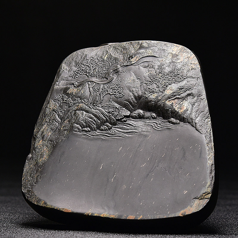 国家星名磨墨专用国画书法歙砚笔砚纸墨文房四宝砚台