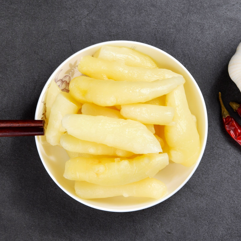 腌制宣中嫩生姜片鲜嫩姜芽嫩姜泡姜800g下饭饭菜腌制