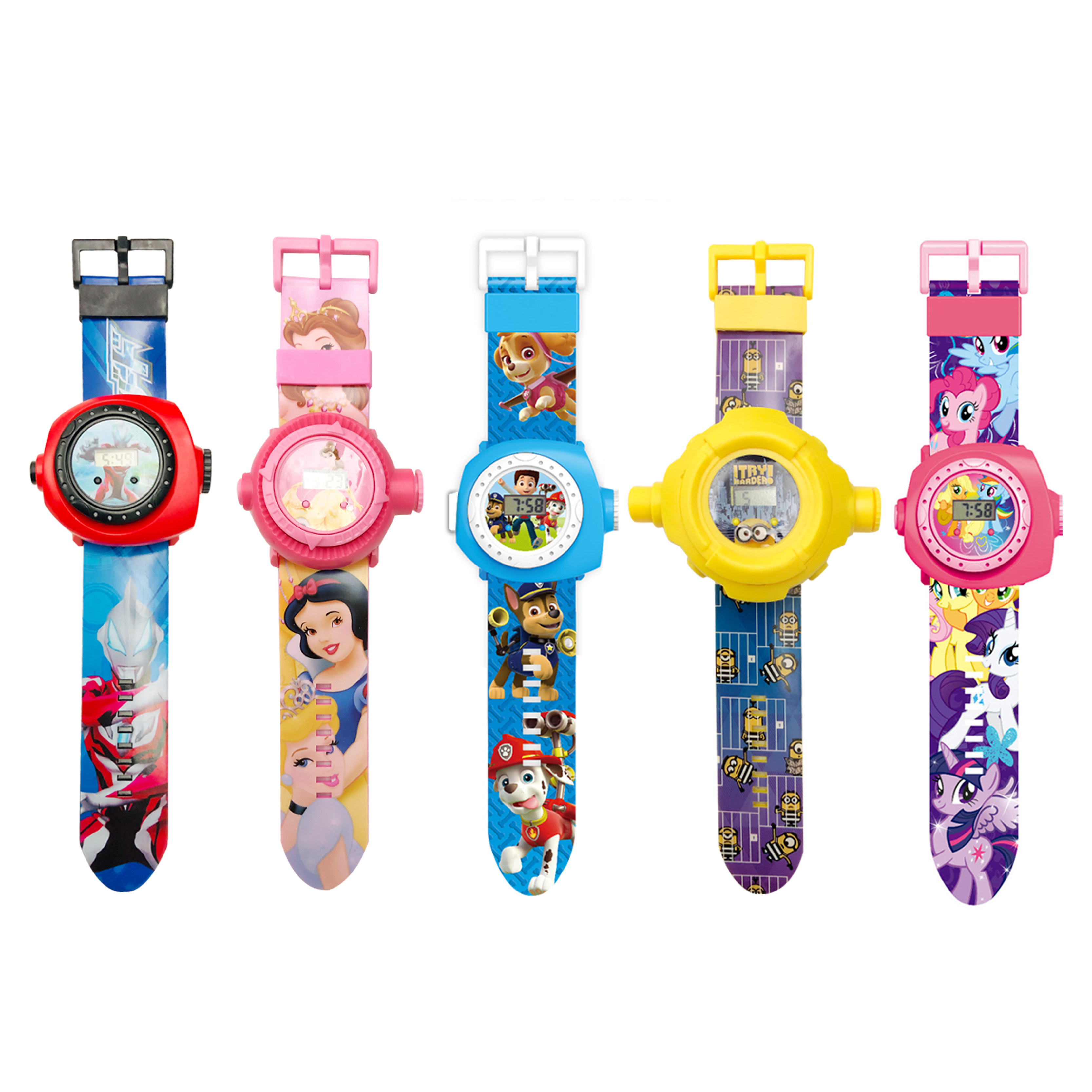 抖音网红3d卡通投影手表苏菲亚公主索菲亚电子表儿童玩具表