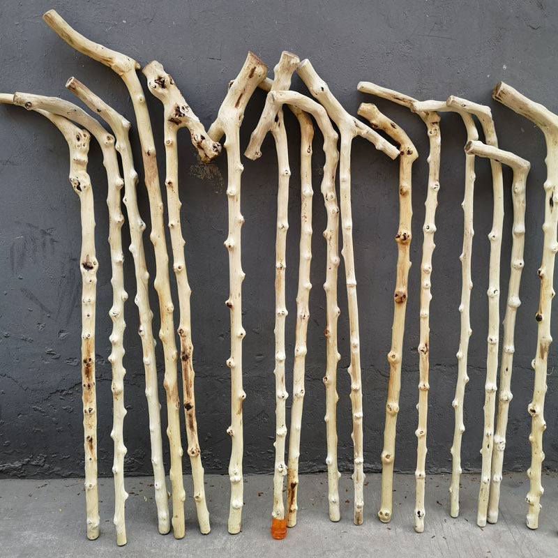 节木天然一体实木拐杖老人拐棍助行登山杖户外拐杖助行