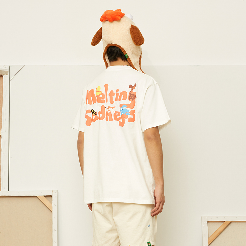 MELTING SADNESS(MTSS) 22SS 250克重磅LOGO发泡印花短袖T恤