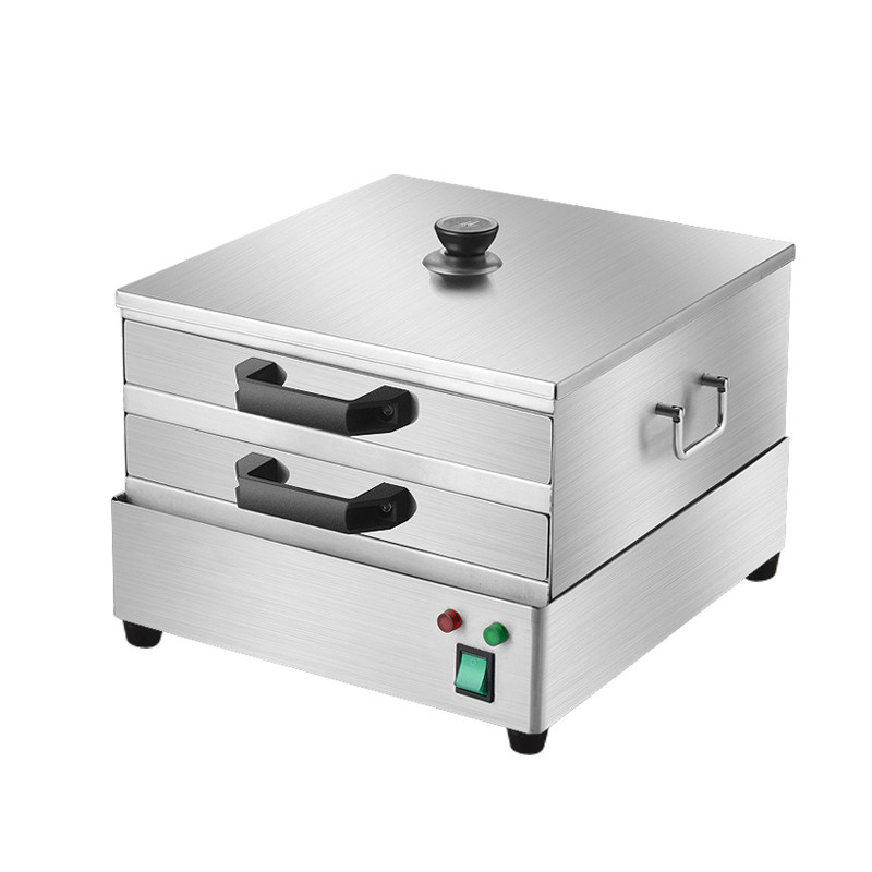 聚凌广东肠粉机小型家用不锈钢抽屉电热蒸盘拉肠粉商用肠粉机