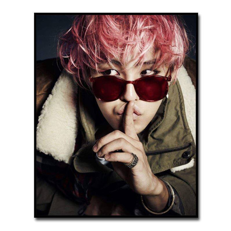 bigbang权志龙gd男神diy数字油画丙烯颜料手绘填色diy