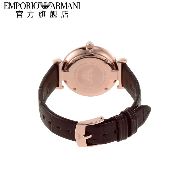 armani阿玛尼官方旗舰店正品满天星手表女皮带防水石英表ar11269