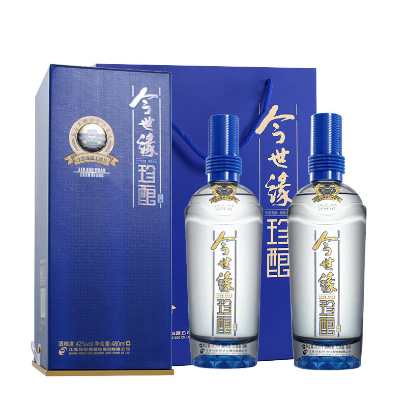 今世缘国产送礼发送地直产地喜酒白酒蓝珍整箱国产白酒