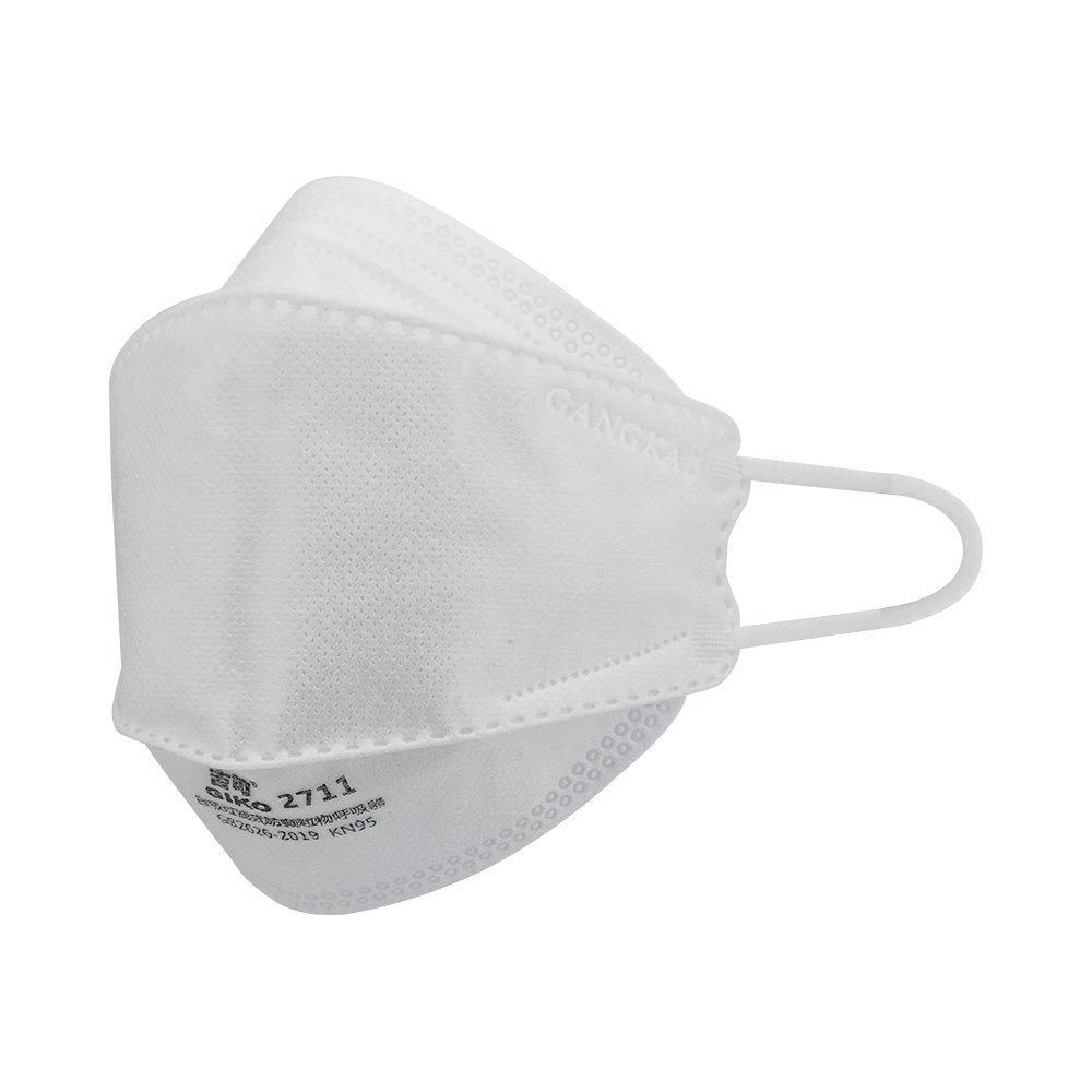 口罩吉可成人柳叶型时尚一次性男女韩版白色防尘口罩