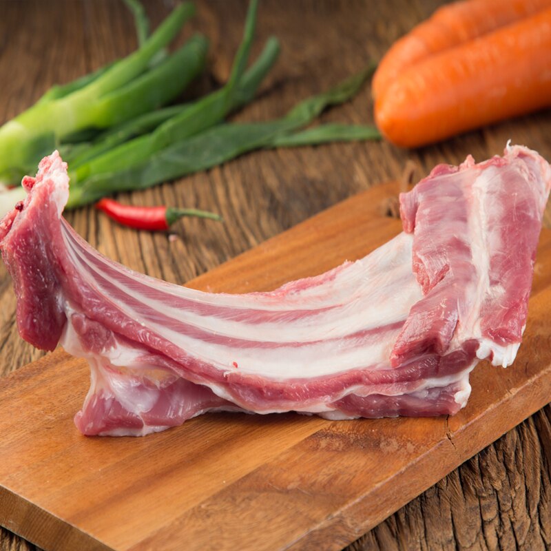 羊肉伊舜新鲜白山羊山羊羊肋排1000克排骨带骨生鲜生羊排