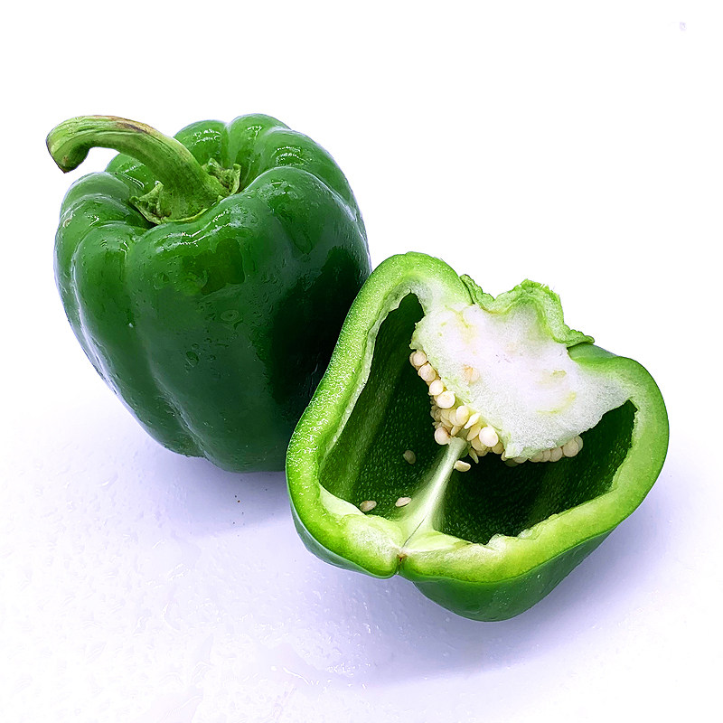 新鲜甜椒500g圆椒青园绿彩青椒江浙沪5件包邮辣椒