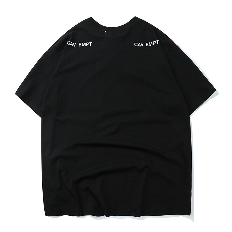 cavemptc.e20ss新款日潮迷幻风叠加红标男女款t恤
