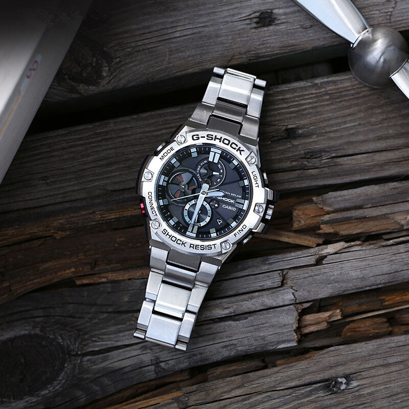 卡西欧手表男gshock运动官方限量正品gst-b100d-1a防水男表-g-shock