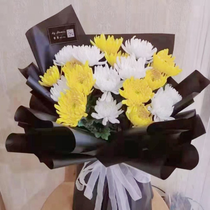 清明节菊花花束祭祖扫墓追悼丧事福州厦门宁德鲜花速递(同城)