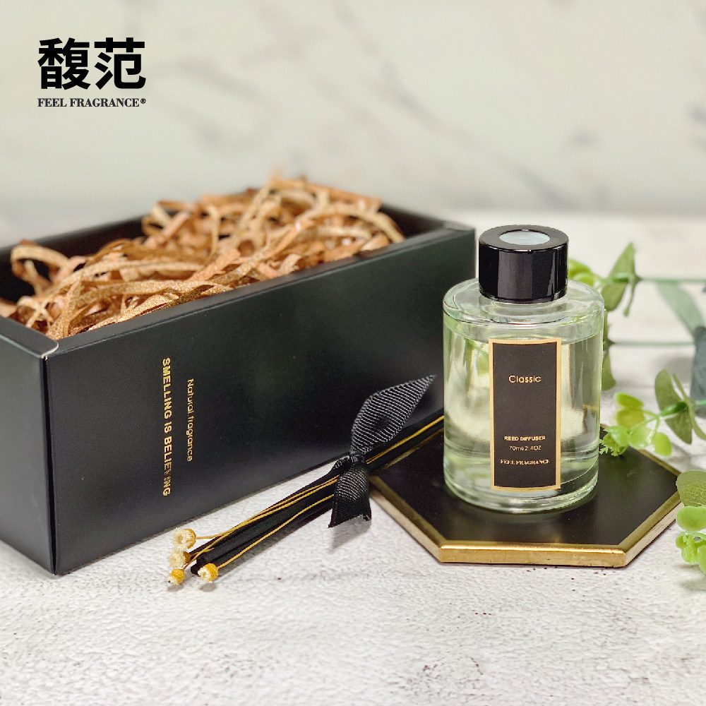 馥范feelfragrance香氛ins风爆款香薰70ml黑金礼盒香薰婚礼伴