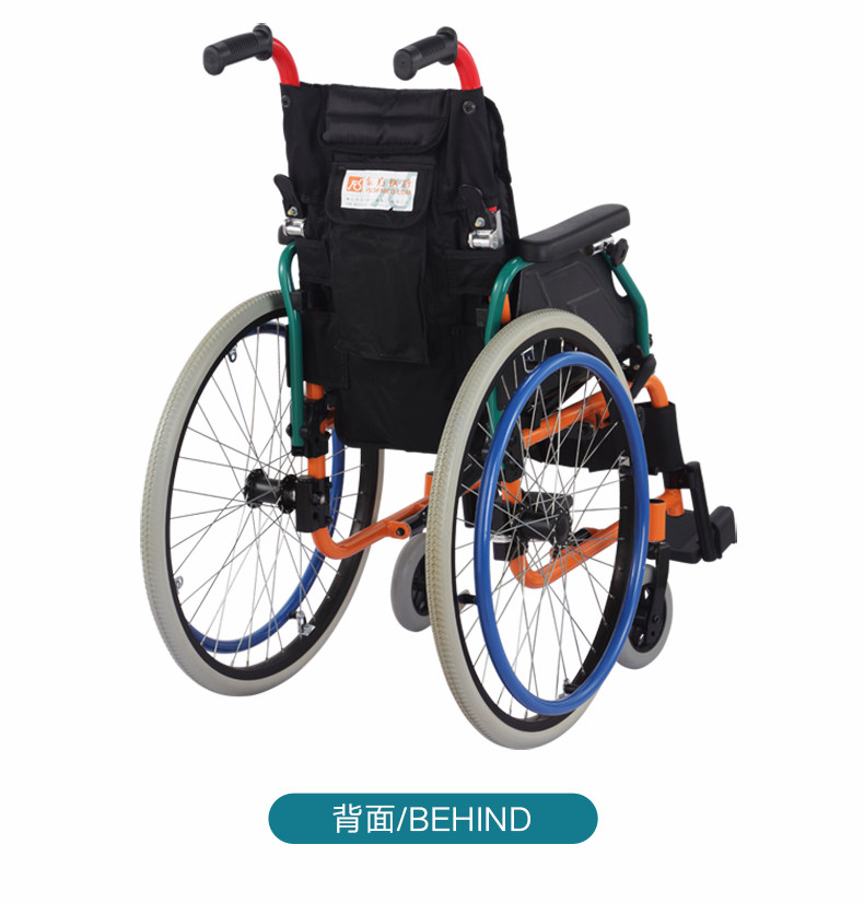 佛山超窄骨折轮椅车折叠轻便小型孩儿童成人代步车扶手可掀手推车