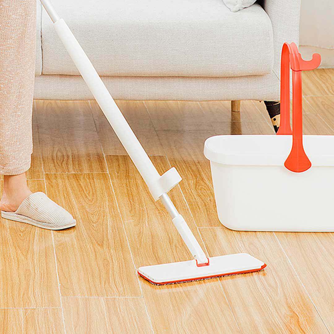 拖把宜洁自挤水免手干湿两用拖布替换换装网红平板拖把