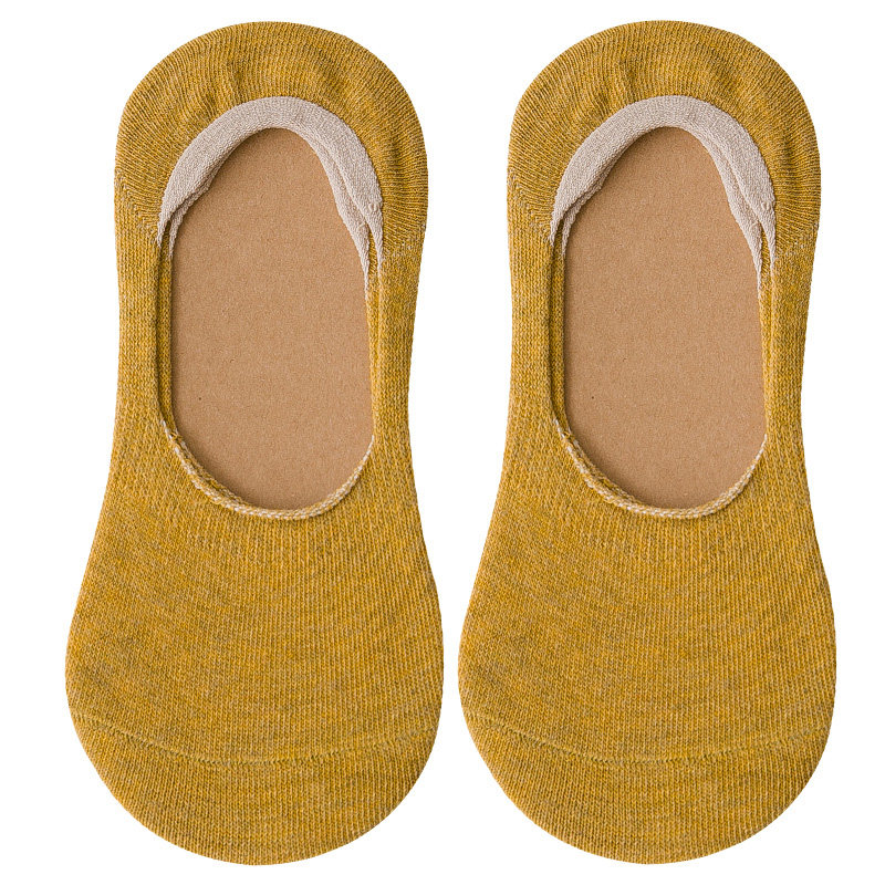 袜子女士短袜浅口隐形船袜夏季薄款袜底硅胶防滑春秋款低帮ins潮 - 备