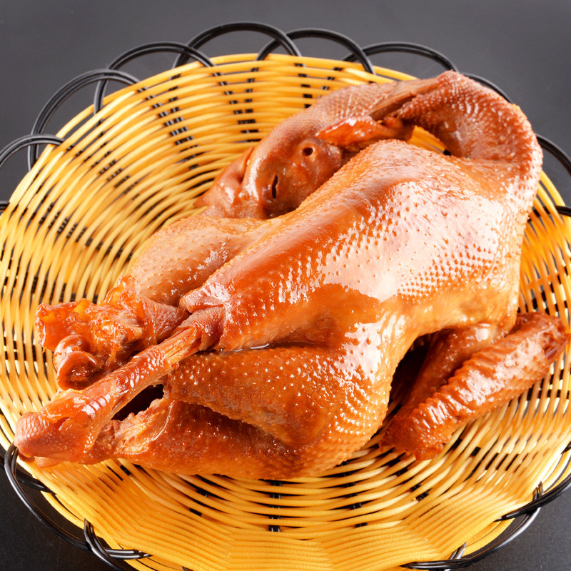 大红门老北京熏鸡整只五香卤鸡酱鸡好吃的特产熟食卤味550g*2