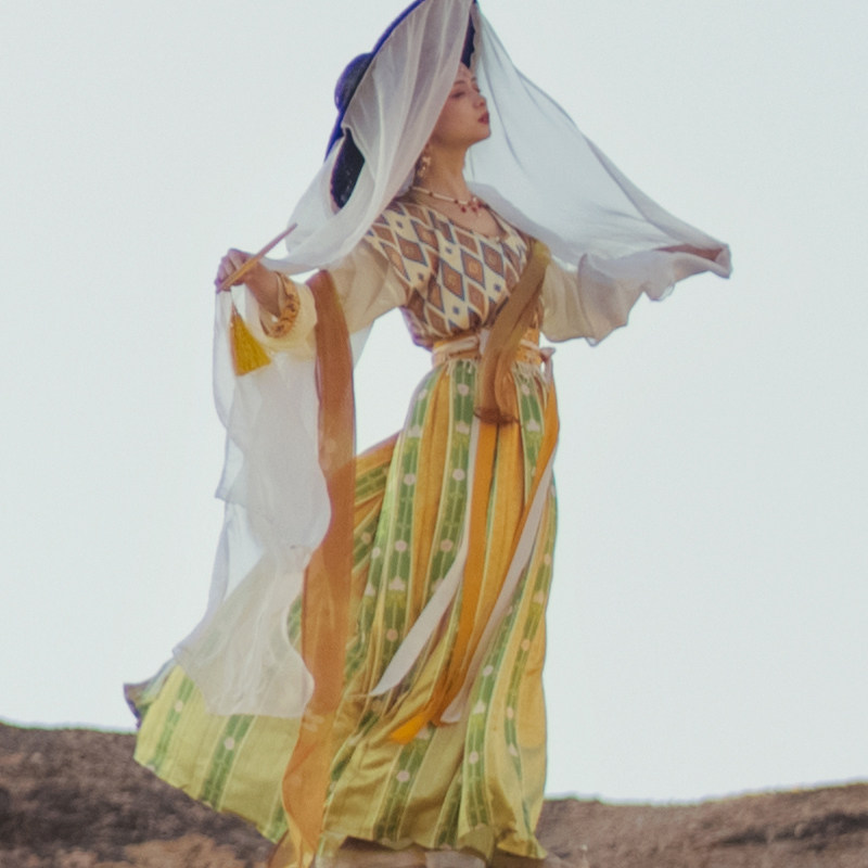 鸾缕芳泽汉服帷帽复原幕篱斗笠古风帽子面纱汉服