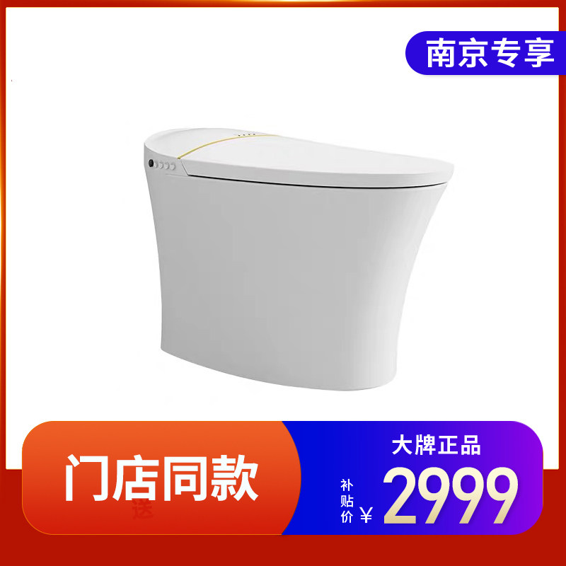 智能箭牌马桶轻奢奢风卫生间精简一体一体机机地一体智能坐便器