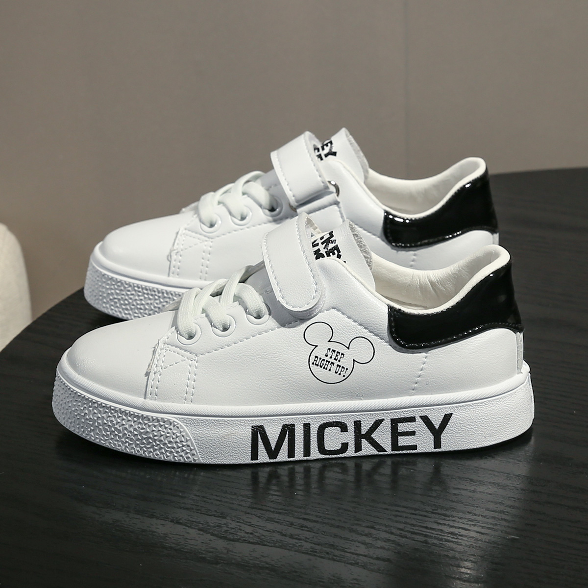 迪士尼米老鼠小白鞋儿童鞋子2022春季新品女童童鞋运动鞋