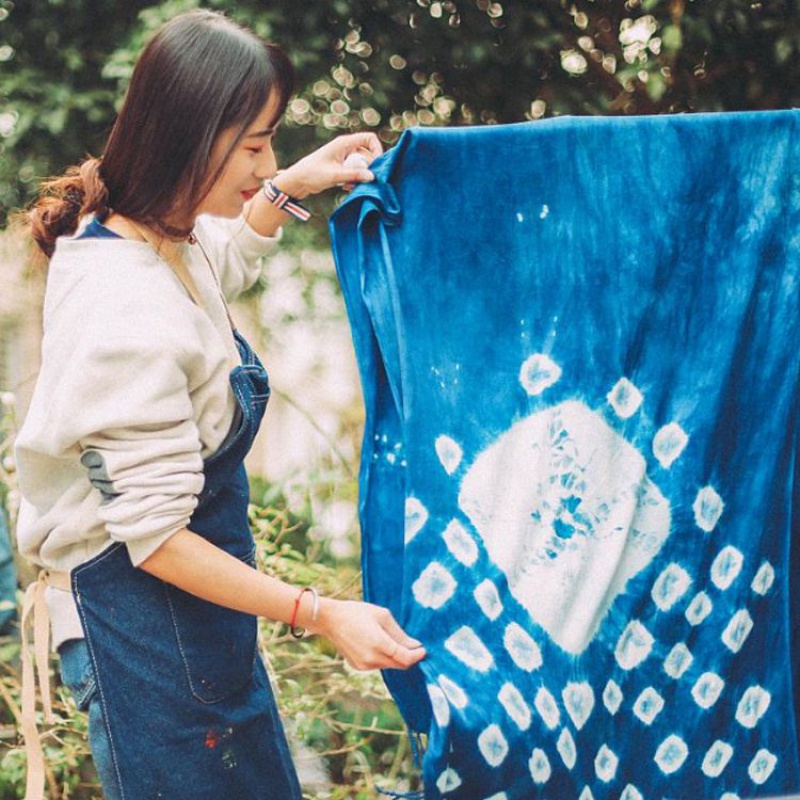 扎染染料学生手工diy材料包冷水免煮环保颜料t恤体恤纯棉白色布料