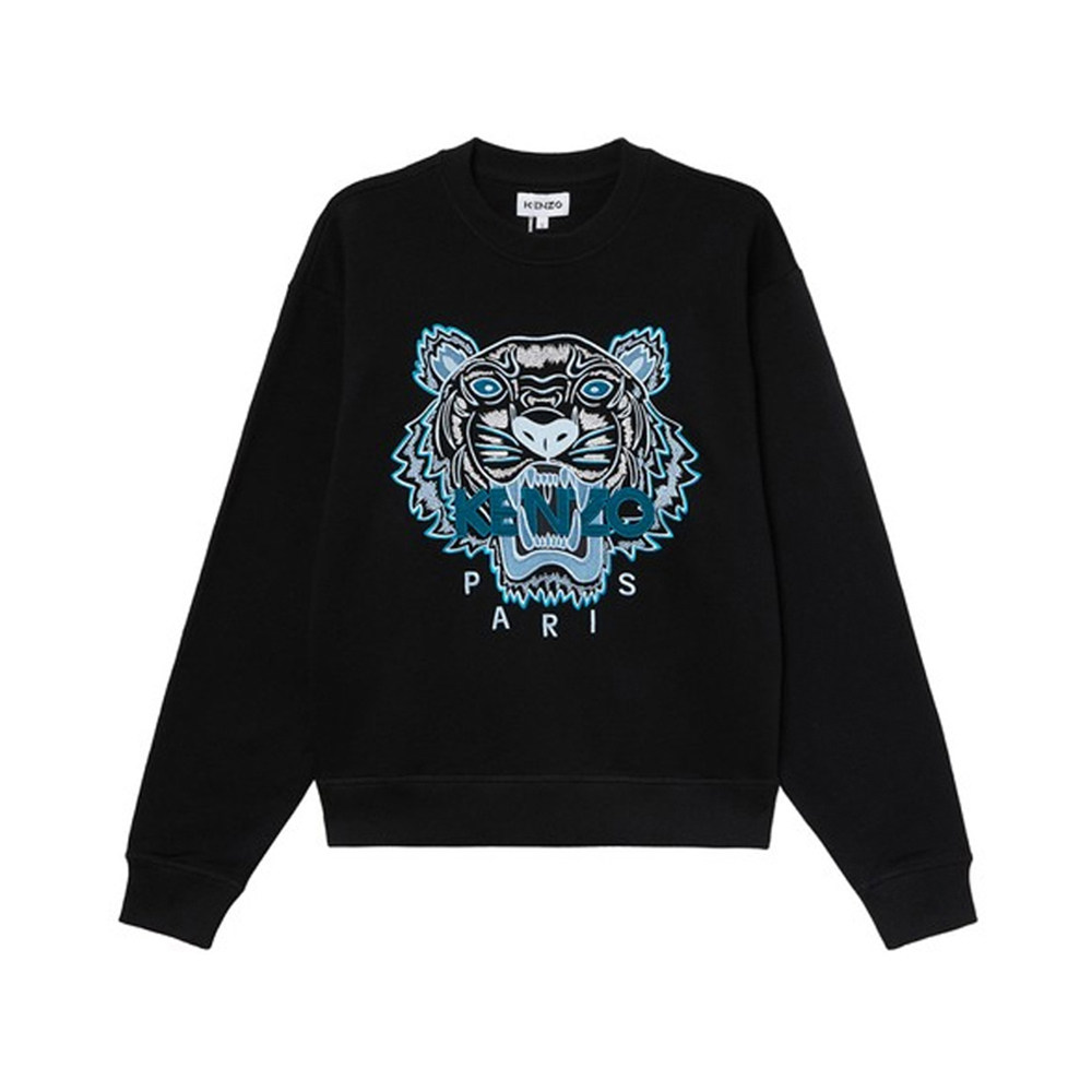 kenzo高田贤三男士黑色休闲圆领卫衣帽衫卫衣