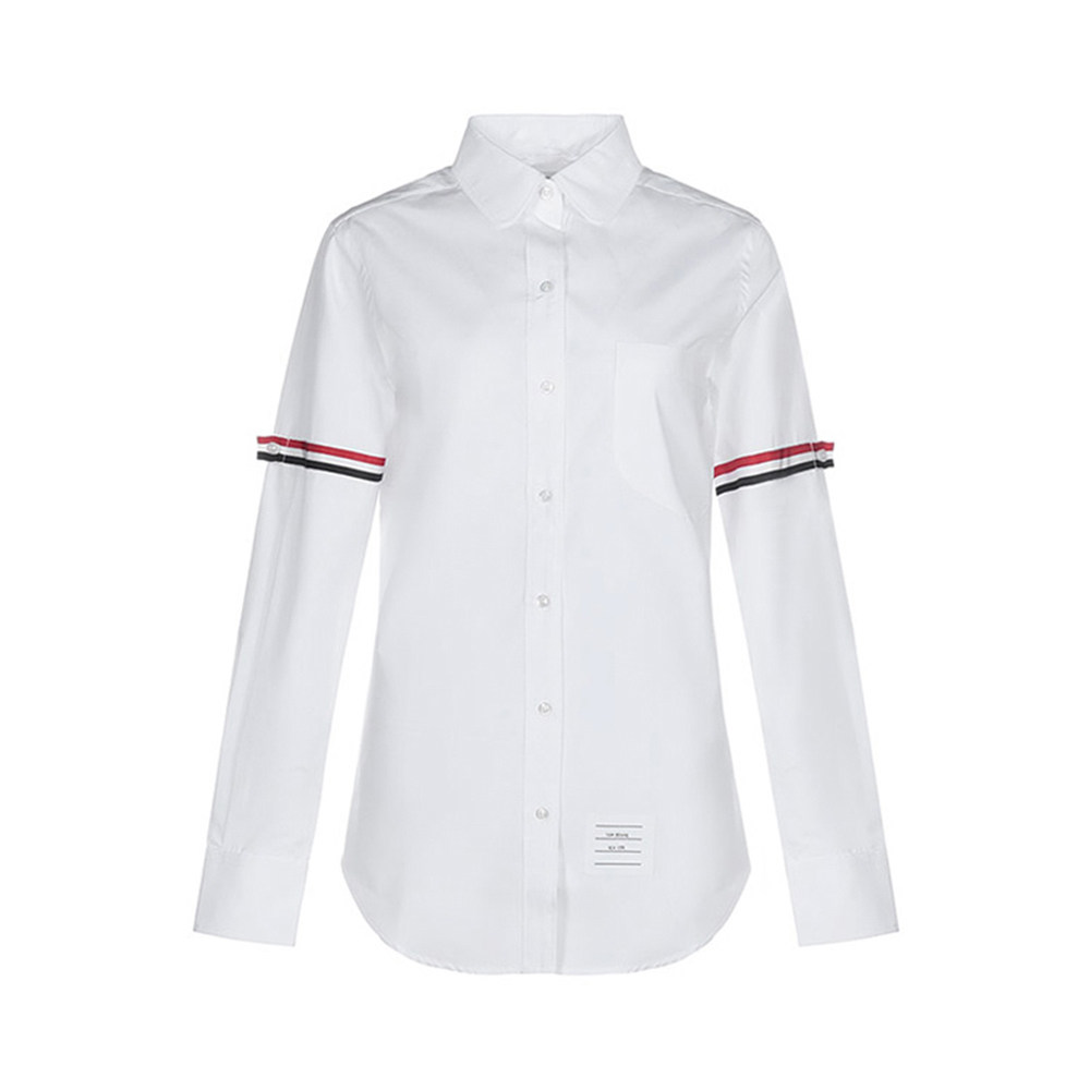 thombrowne汤姆布朗tb女士白色棉简约时尚翻领衬衫