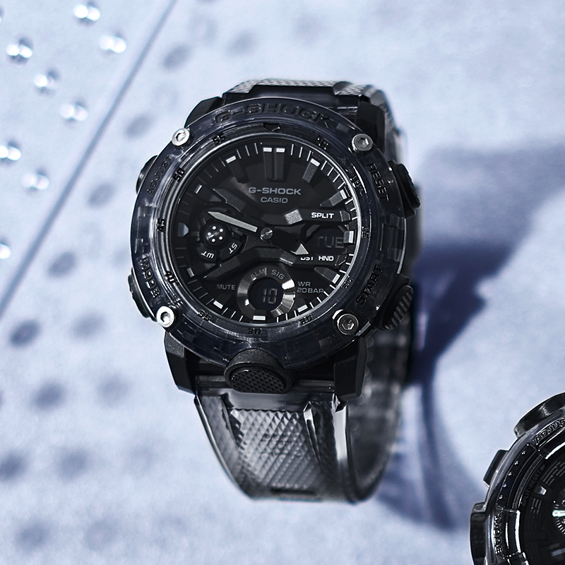 casio卡西欧手表男冰韧灰系列冰川透明限量gshock运动款700ske