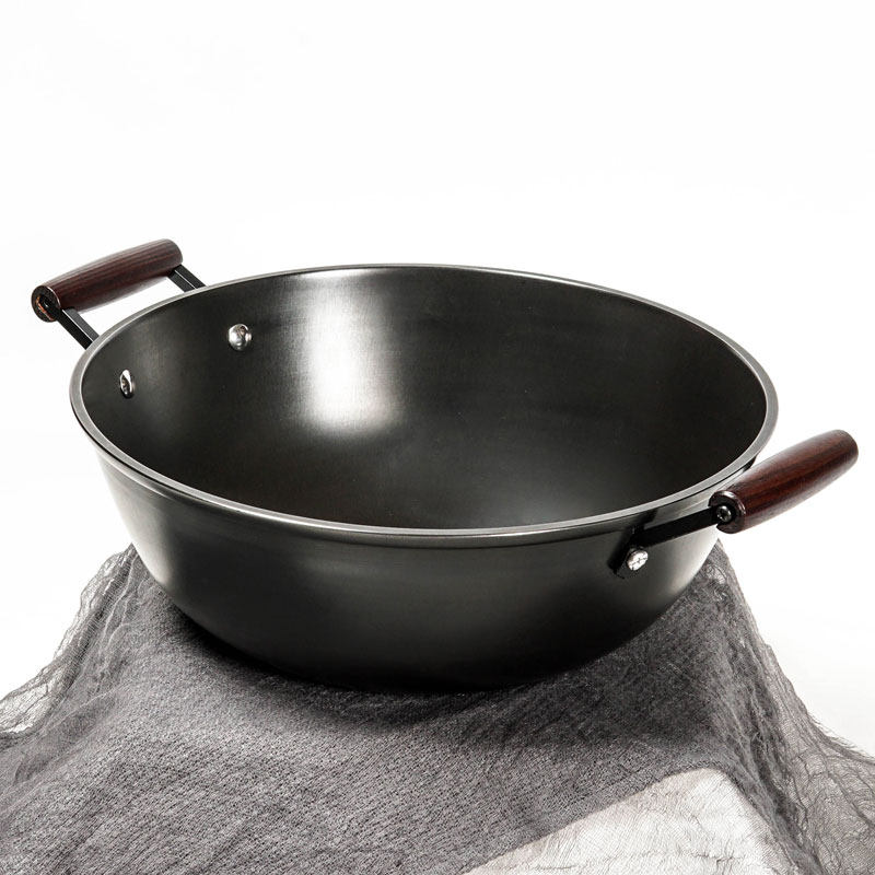 铁锅铸铁炖锅汤锅老式家用涂层不粘燃气电磁炉炒锅