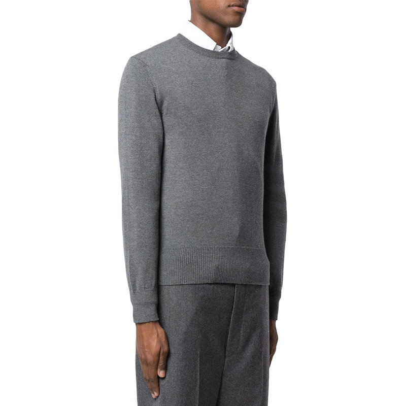 thombrowne秋冬男装纯色羊毛套头毛衣百搭针织衫针织衫