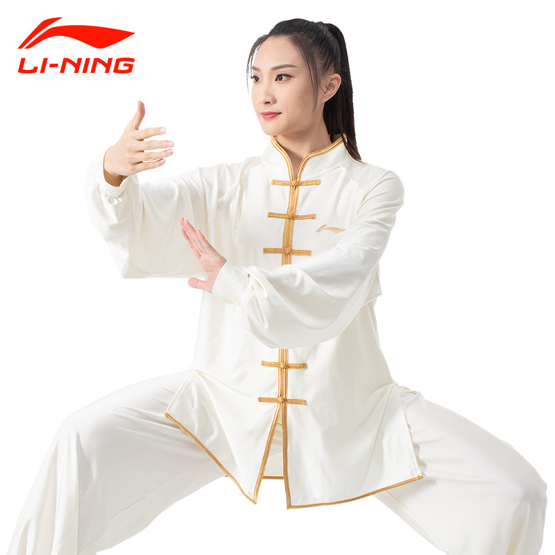 李宁太极服女夏季高端新款太极拳练功服男训练太极服