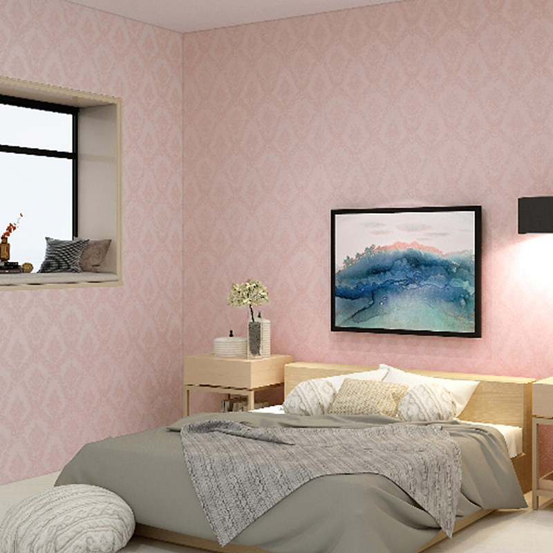 pvc自贴墙纸温馨欧式家用卧室翻新贴纸防水pvc墙纸