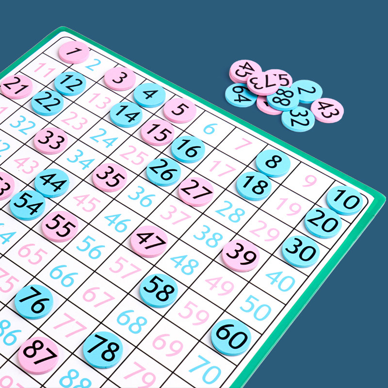 磁性百数1100数字儿童认数小学一年级数学教具数学学习板