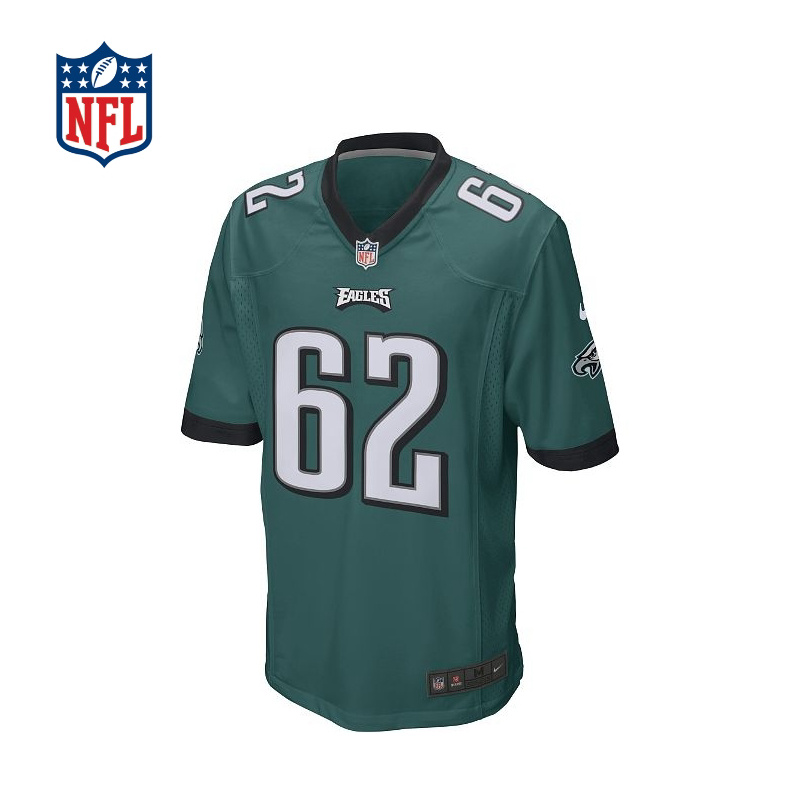 nfl费城老鹰主场比赛球衣jasonkelce男橄榄球服