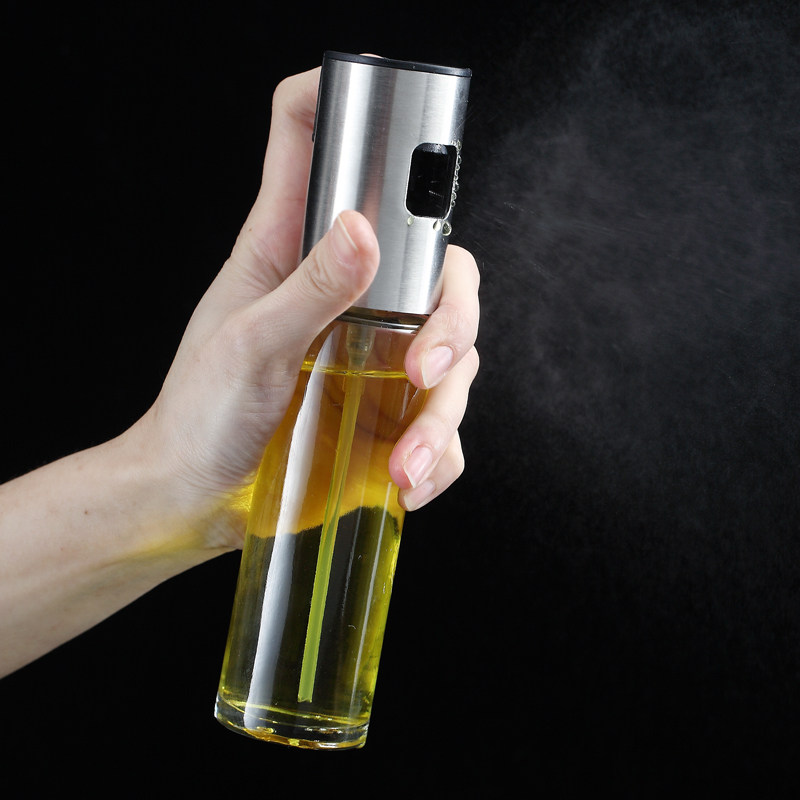 喷雾按压式喷油瓶厨房食用油烧烤喷油油壶健身油壶