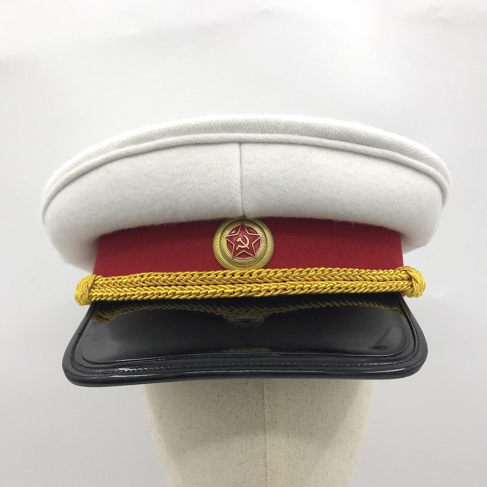 元帅石三公社苏联斯大林阅兵帽大檐帽苏维埃红军帽子