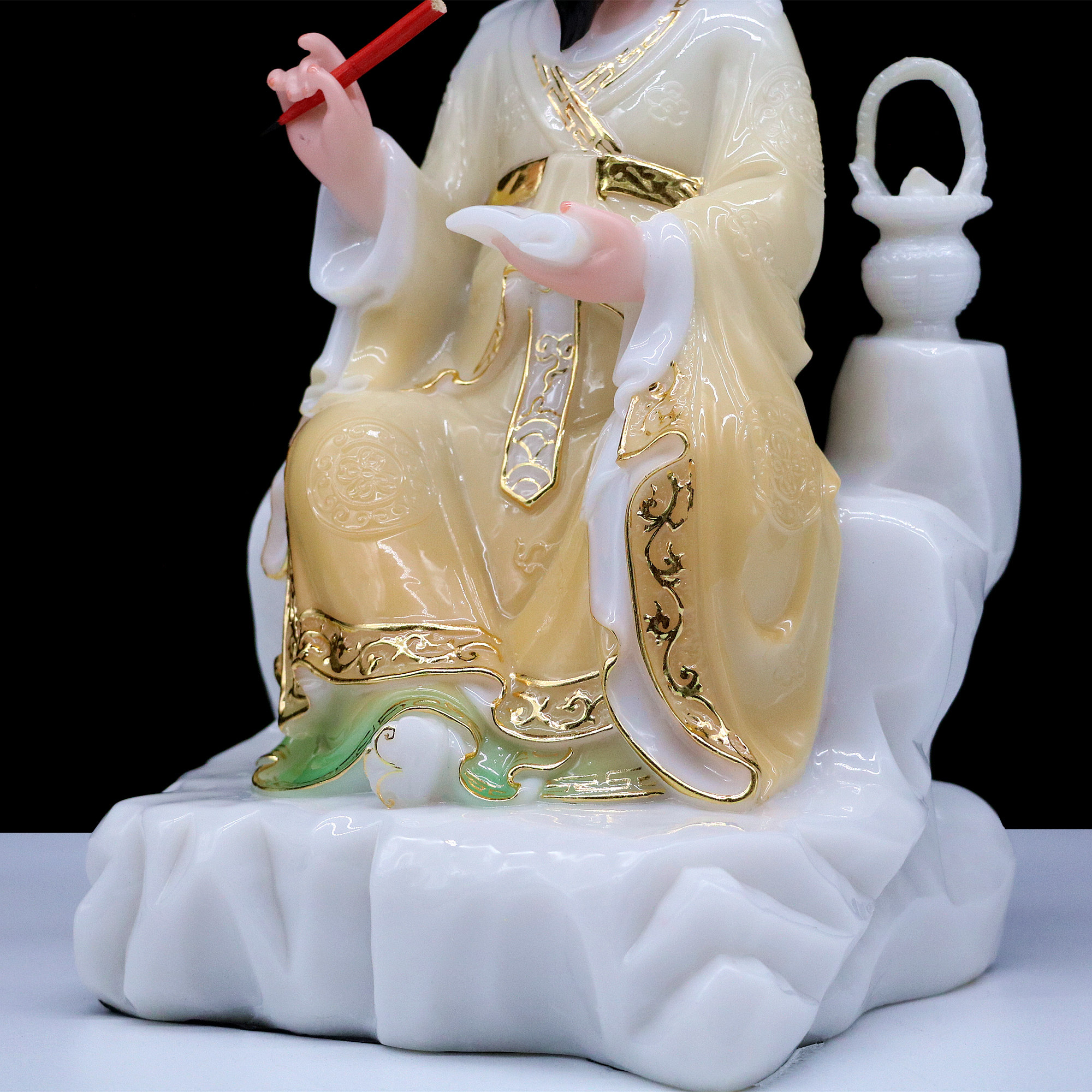 神医华佗包邮汉白玉药王菩萨孙思邈神像神保平安摆件