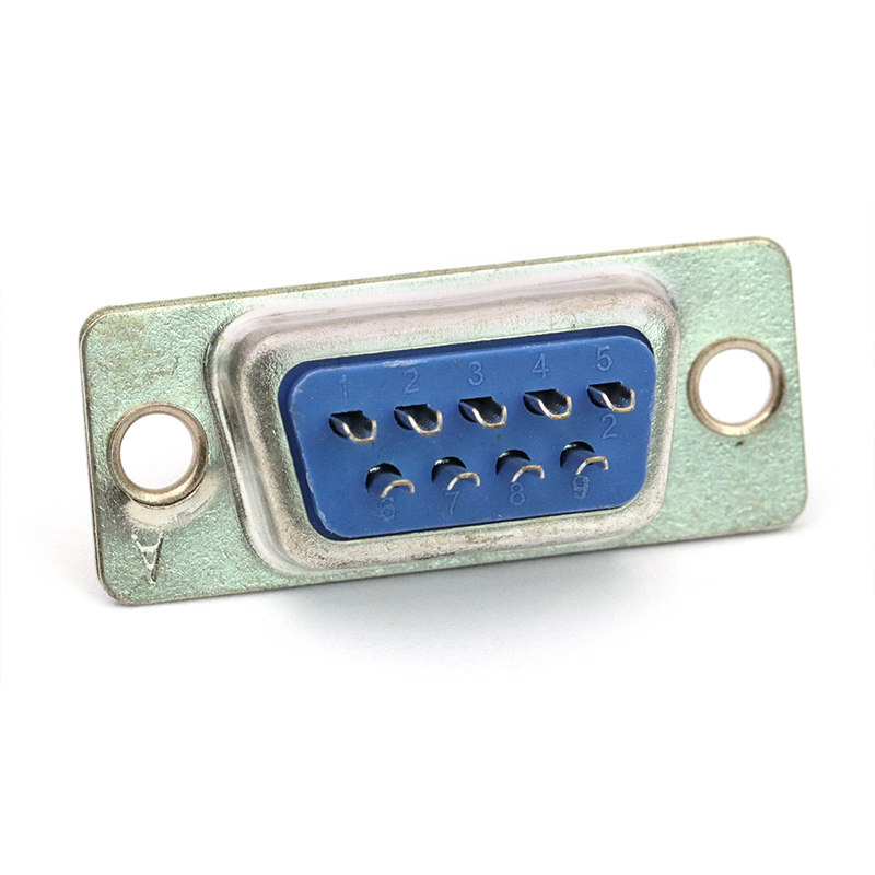db9孔头母头线式串口插头rs232插座连接器10个连接器