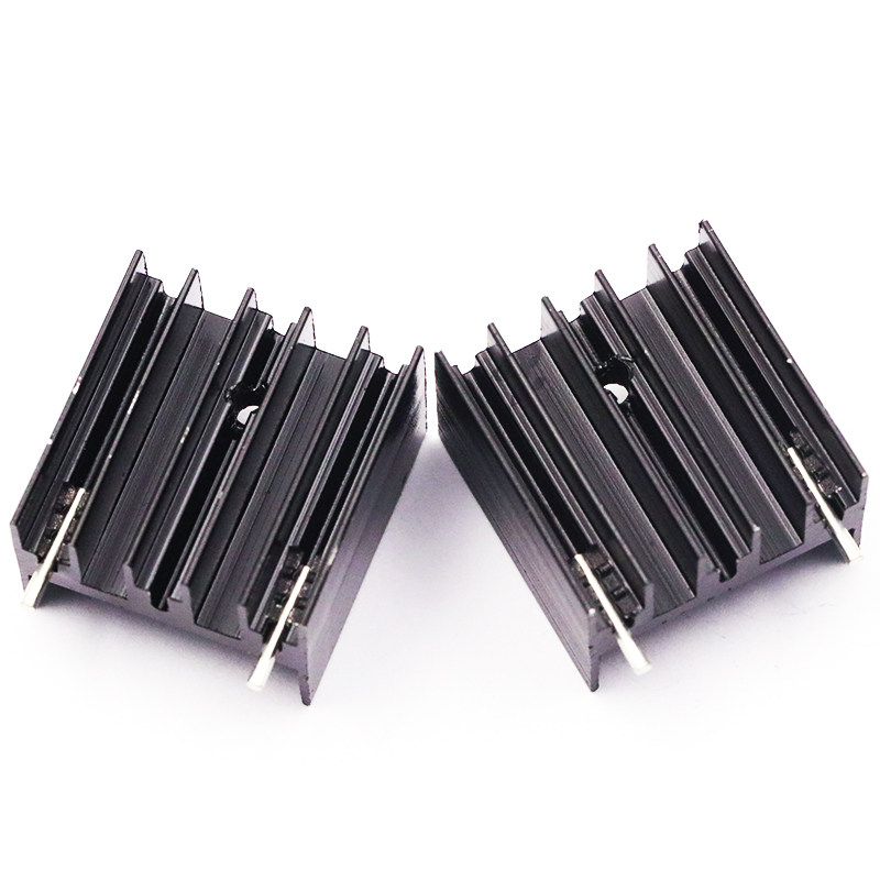 散热to220三极管散热片16mm铝制散热器20片散热器