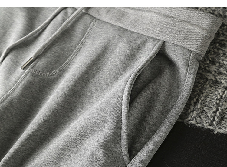 毛圈面料外贸工厂尾货轻柔微弹纯色卫裤宽松休闲裤