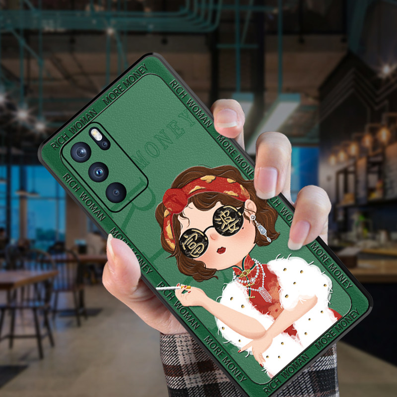 富婆女款findx防摔网红findx3pro高级reno5oppo适用于手机保护套