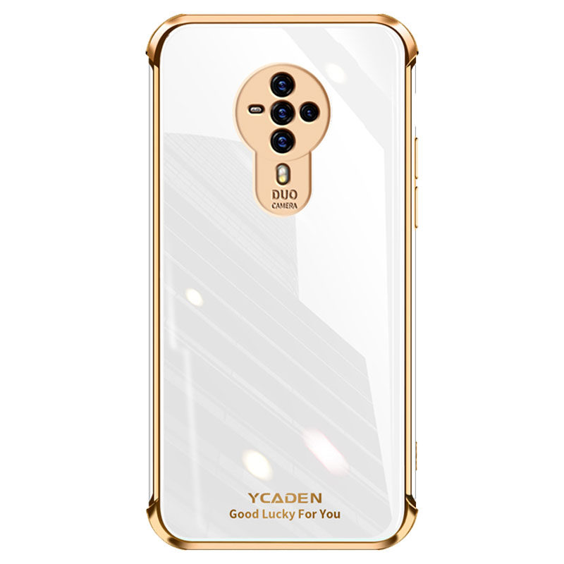 手机机壳vivos6创意电镀纯色转音孔简约情侣潮牌手机保护套