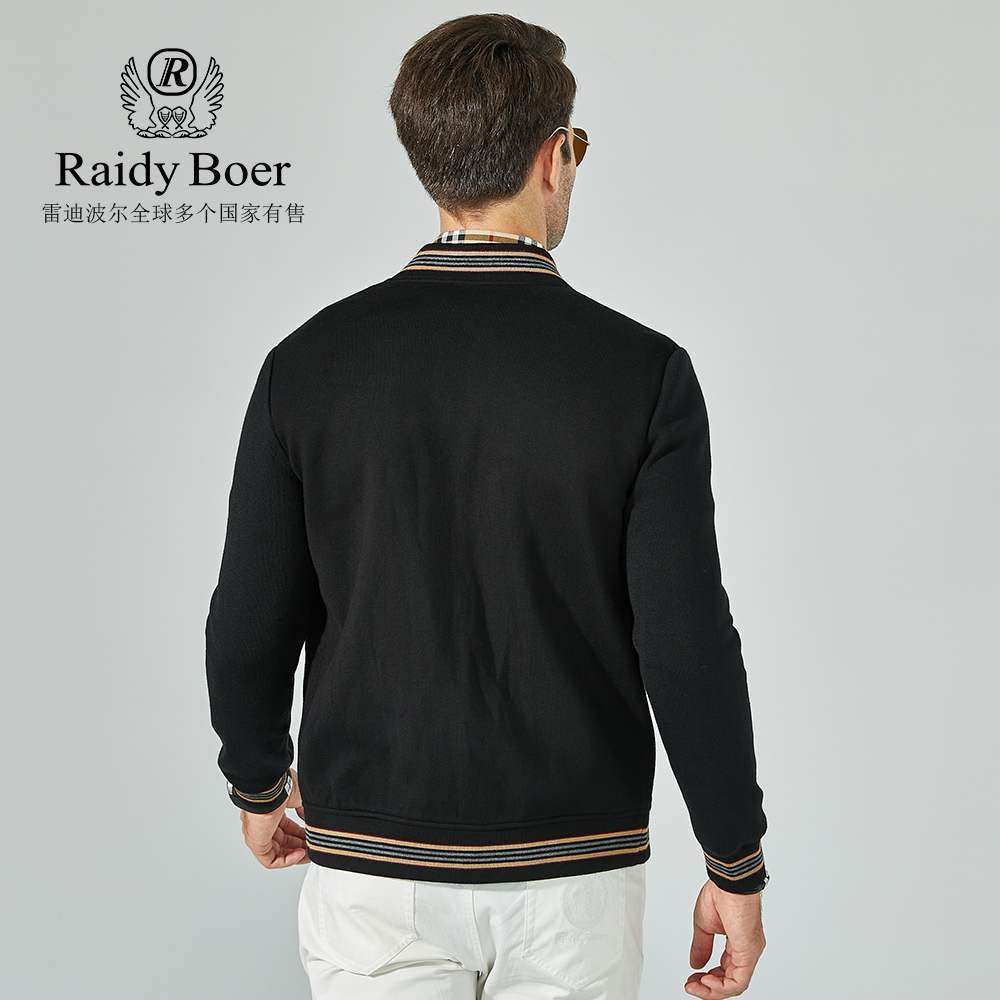 raidyboer雷迪波尔秋冬新款男装时尚休闲针织开衫夹克夹克
