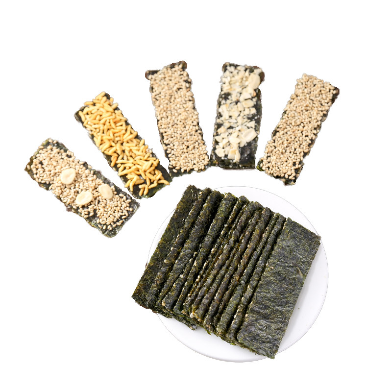 无盐即食鲜海苔无添加海苔即食儿童原味 小渔灯海苔夹心脆罐装 - 爱购